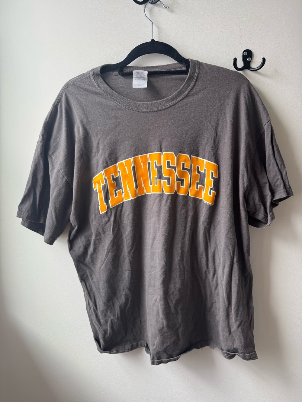 Tennessee Short Sleeve Tee with Orange Lettering